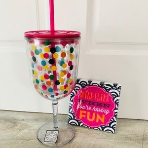 SLANT COLLECTIONS 25oz jumbo wine cup and napkins